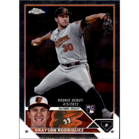 2023 Topps Chrome Update #USC16 Grayson Rodriguez NM-MT Baltimore Orioles Baseball Card - Baseball Card Single
