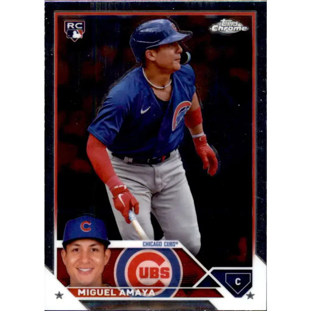 2023 Topps Chrome Update #USC164 Miguel Amaya NM-MT RC Rookie Chicago Cubs Baseball Card - Baseball Card Single