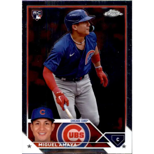 2023 Topps Chrome Update #USC164 Miguel Amaya NM-MT RC Rookie Chicago Cubs Baseball Card - Baseball Card Single