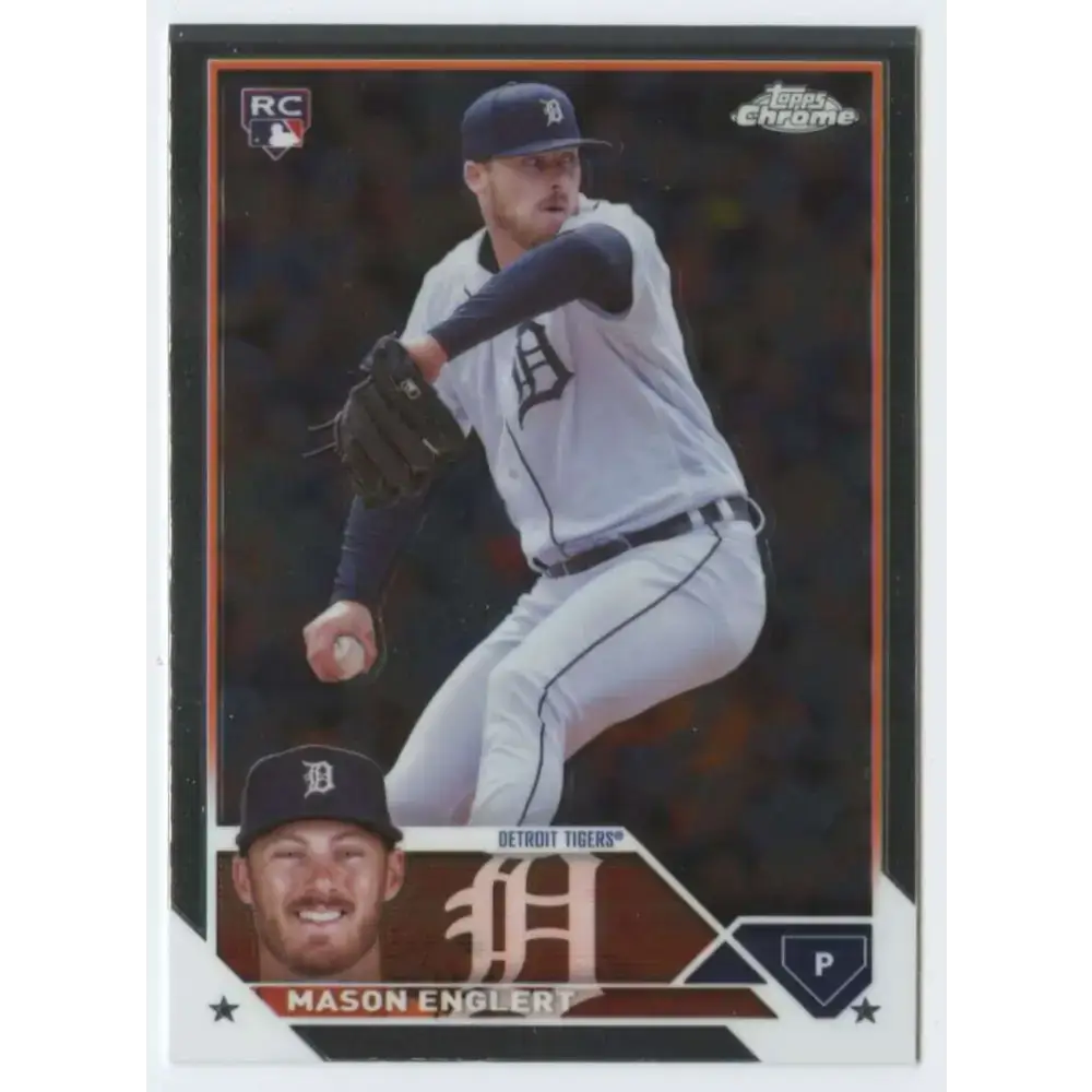 2023 Topps Chrome Update #USC167 Mason Englert NM-MT RC Rookie Detroit Tigers Baseball Card - Baseball Card Single