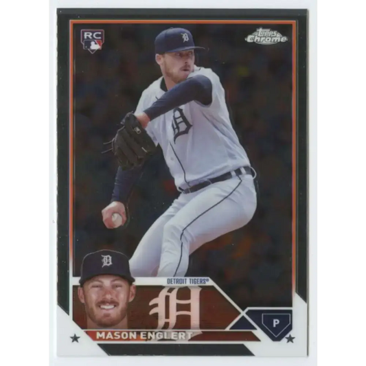 2023 Topps Chrome Update #USC167 Mason Englert NM-MT RC Rookie Detroit Tigers Baseball Card - Baseball Card Single