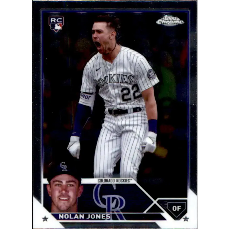 2023 Topps Chrome Update #USC178 Nolan Jones NM-MT RC Rookie Colorado Rockies Baseball Card - Baseball Card Single