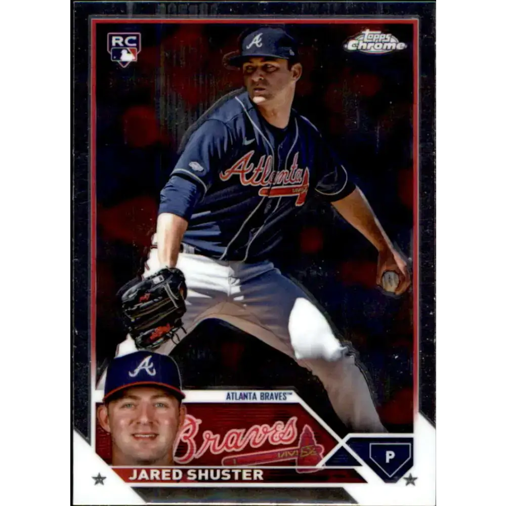 2023 Topps Chrome Update #USC18 Jared Shuster NM-MT RC Rookie Atlanta Braves Baseball Card - Baseball Card Single