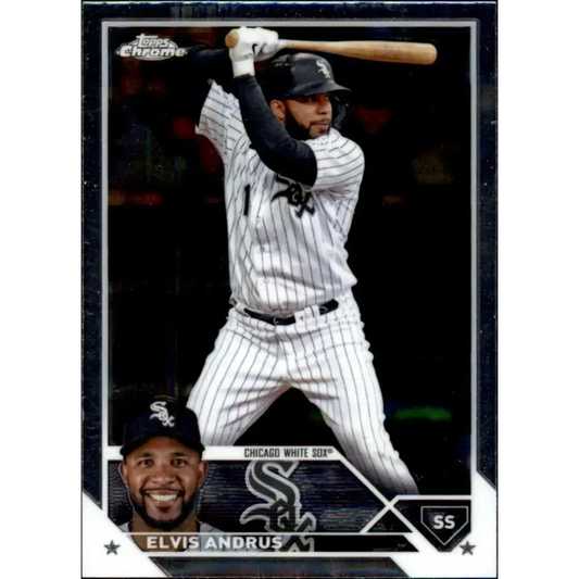 2023 Topps Chrome Update #USC182 Elvis Andrus NM-MT Chicago White Sox Baseball Card - Baseball Card Single