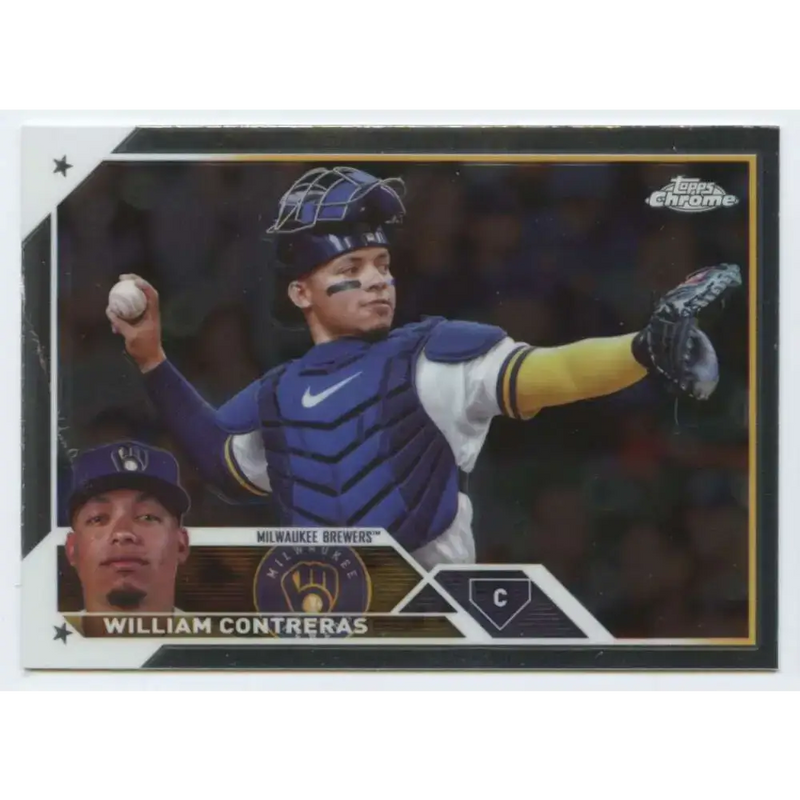 2023 Topps Chrome Update #USC197 William Contreras NM-MT Milwaukee Brewers Baseball Card - Baseball Card Single