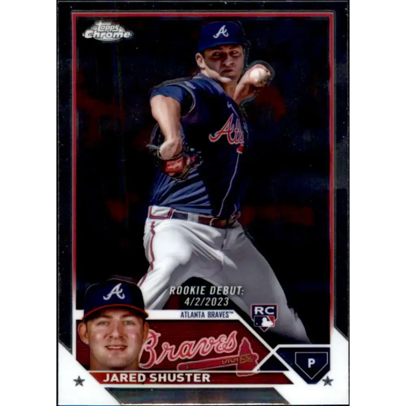 2023 Topps Chrome Update #USC202 Jared Shuster NM-MT Atlanta Braves Baseball Card - Baseball Card Single