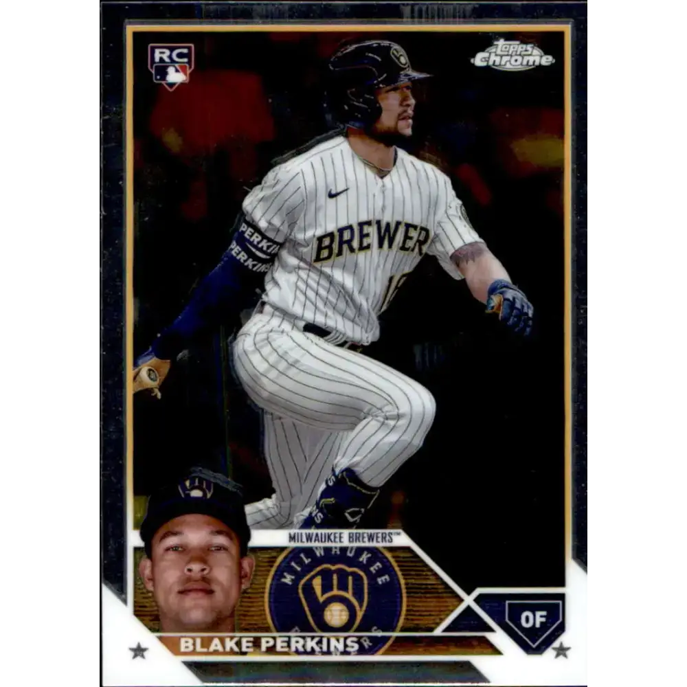 2023 Topps Chrome Update #USC206 Blake Perkins NM-MT RC Rookie Milwaukee Brewers Baseball Card - Baseball Card Single