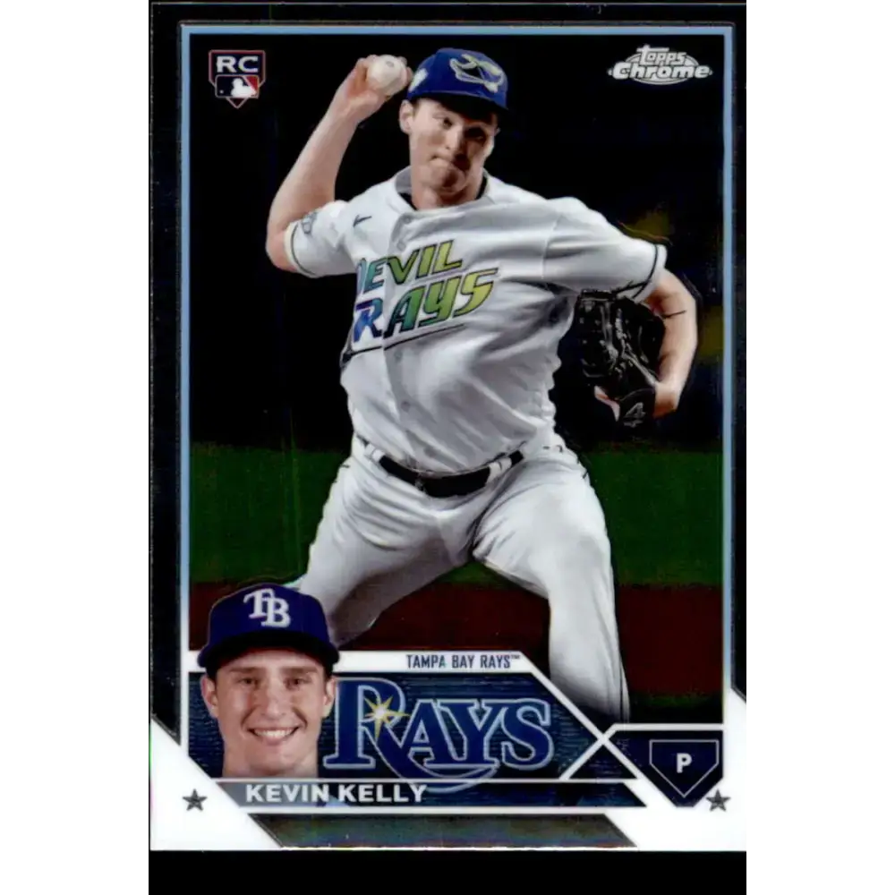 2023 Topps Chrome Update #USC21 Kevin Kelly NM-MT RC Rookie Tampa Bay Rays Baseball Card - Baseball Card Single