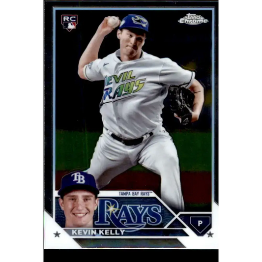 2023 Topps Chrome Update #USC21 Kevin Kelly NM-MT RC Rookie Tampa Bay Rays Baseball Card - Baseball Card Single