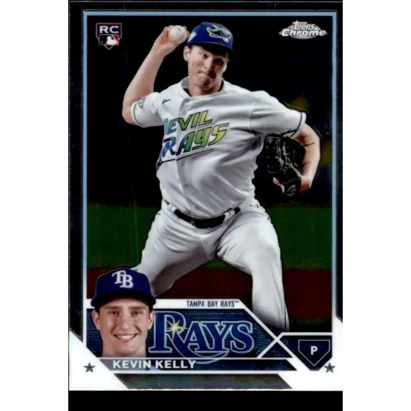 2023 Topps Chrome Update #USC21 Kevin Kelly NM-MT RC Rookie Tampa Bay Rays Baseball Card - Baseball Card Single