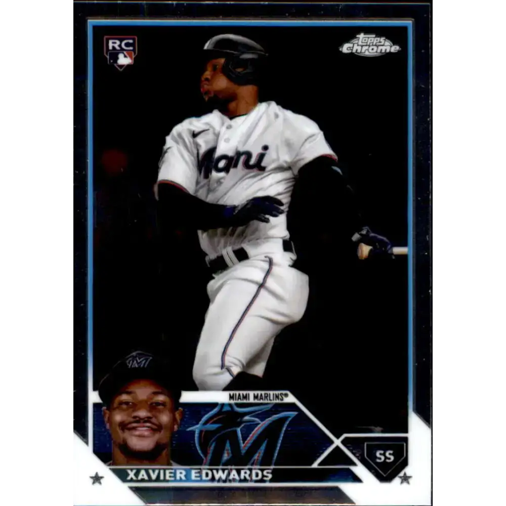 2023 Topps Chrome Update #USC211 Xavier Edwards NM-MT RC Rookie Miami Marlins Baseball Card - Baseball Card Single
