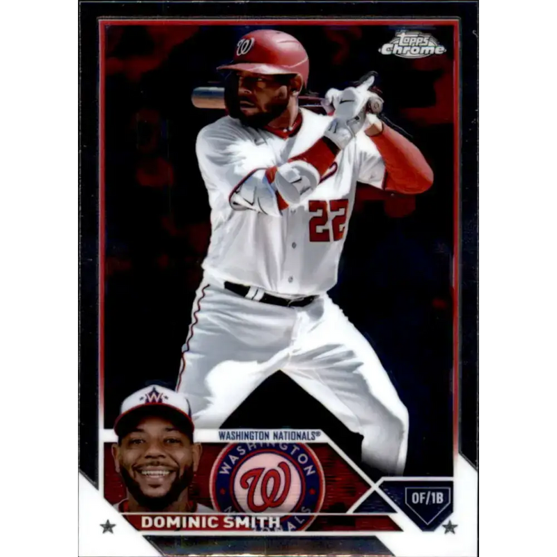 2023 Topps Chrome Update #USC218 Dominic Smith NM-MT Washington Nationals Baseball Card - Baseball Card Single