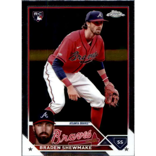 2023 Topps Chrome Update #USC31 Braden Shewmake NM-MT RC Rookie Atlanta Braves Baseball Card - Baseball Card Single