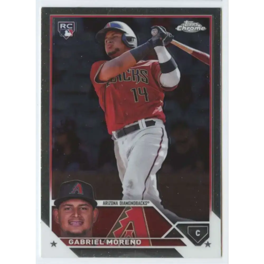 2023 Topps Chrome Update #USC36 Gabriel Moreno NM-MT RC Rookie Arizona Diamondbacks Baseball Card - Baseball Card Single