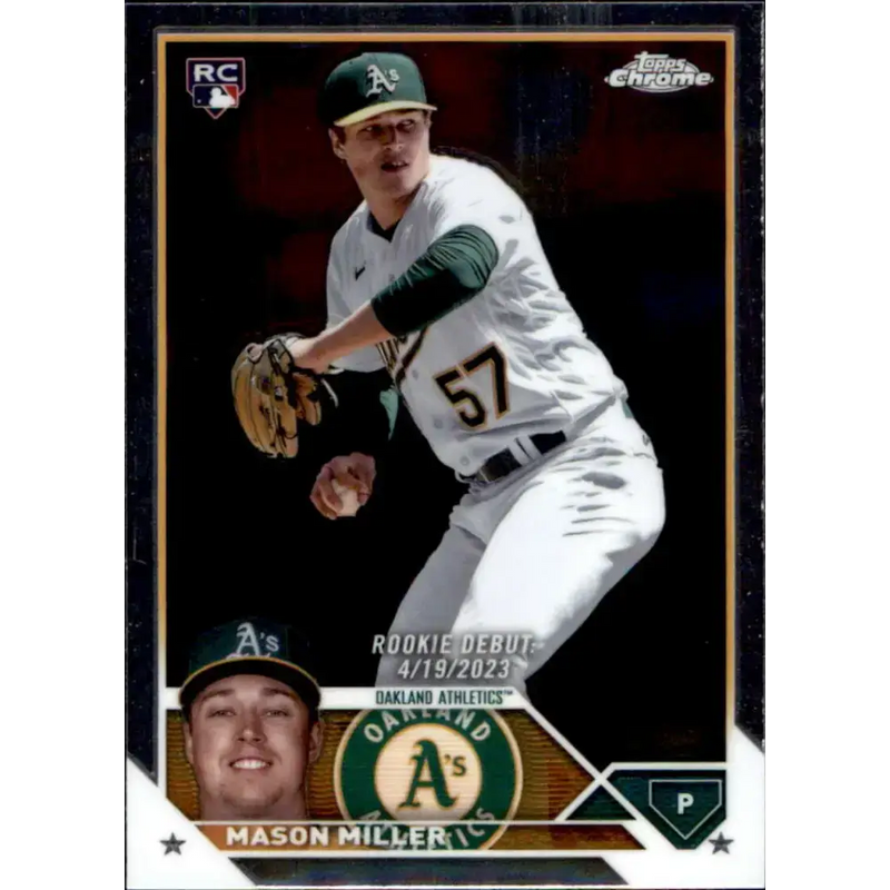 2023 Topps Chrome Update #USC39 Mason Miller NM-MT Oakland Athletics Baseball Card - Baseball Card Single