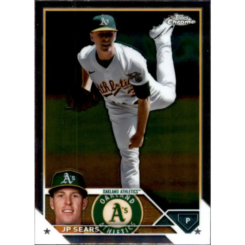 2023 Topps Chrome Update #USC42 JP Sears NM-MT Oakland Athletics Baseball Card - Baseball Card Single