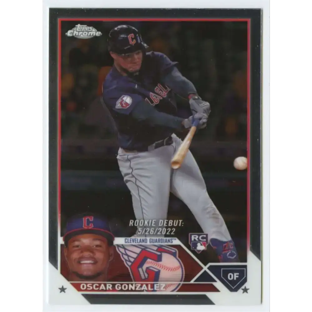 2023 Topps Chrome Update #USC47 Oscar Gonzalez NM-MT Cleveland Guardians Baseball Card - Baseball Card Single