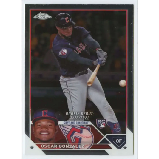 2023 Topps Chrome Update #USC47 Oscar Gonzalez NM-MT Cleveland Guardians Baseball Card - Baseball Card Single
