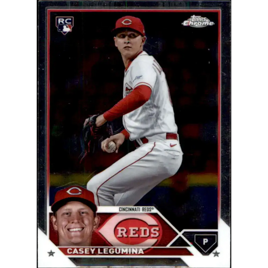 2023 Topps Chrome Update #USC5 Casey Legumina NM-MT RC Rookie Cincinnati Reds Baseball Card - Baseball Card Single