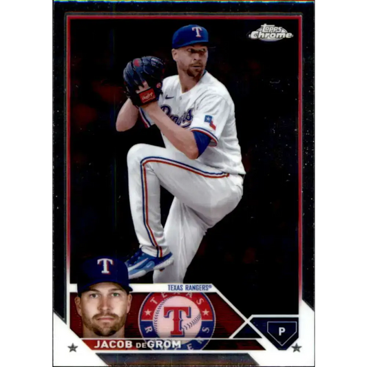 2023 Topps Chrome Update #USC50 Jacob deGrom NM-MT Texas Rangers Baseball Card - Baseball Card Single
