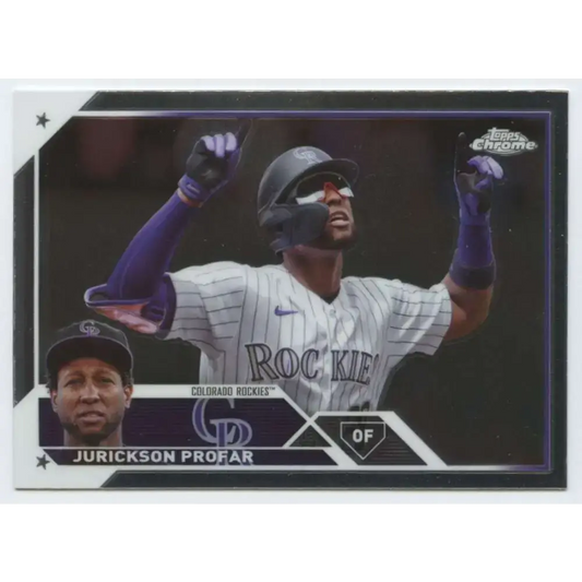 2023 Topps Chrome Update #USC52 Jurickson Profar NM-MT Colorado Rockies Baseball Card - Baseball Card Single