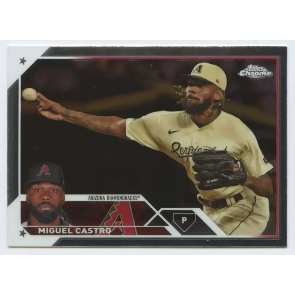 2023 Topps Chrome Update #USC57 Miguel Castro NM-MT Arizona Diamondbacks Baseball Card - Baseball Card Single
