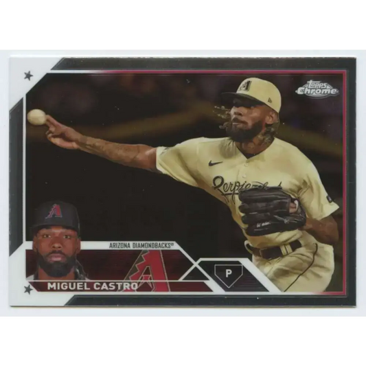 2023 Topps Chrome Update #USC57 Miguel Castro NM-MT Arizona Diamondbacks Baseball Card - Baseball Card Single