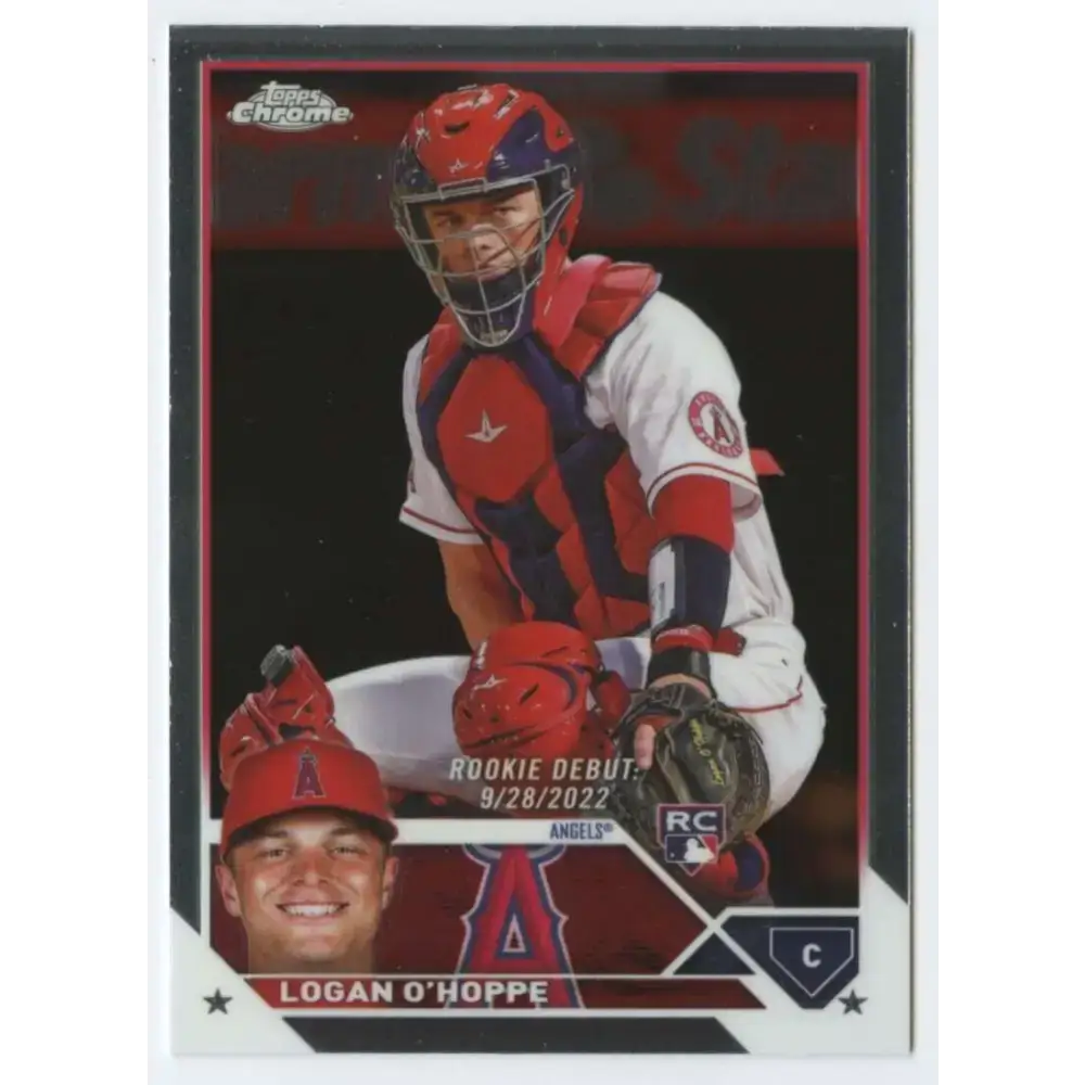 2023 Topps Chrome Update #USC62 Logan O’Hoppe NM-MT Los Angeles Angels Baseball Card - Baseball Card Single