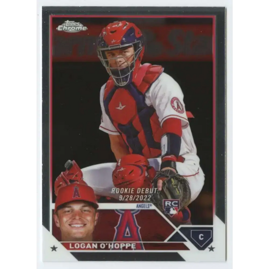 2023 Topps Chrome Update #USC62 Logan O’Hoppe NM-MT Los Angeles Angels Baseball Card - Baseball Card Single