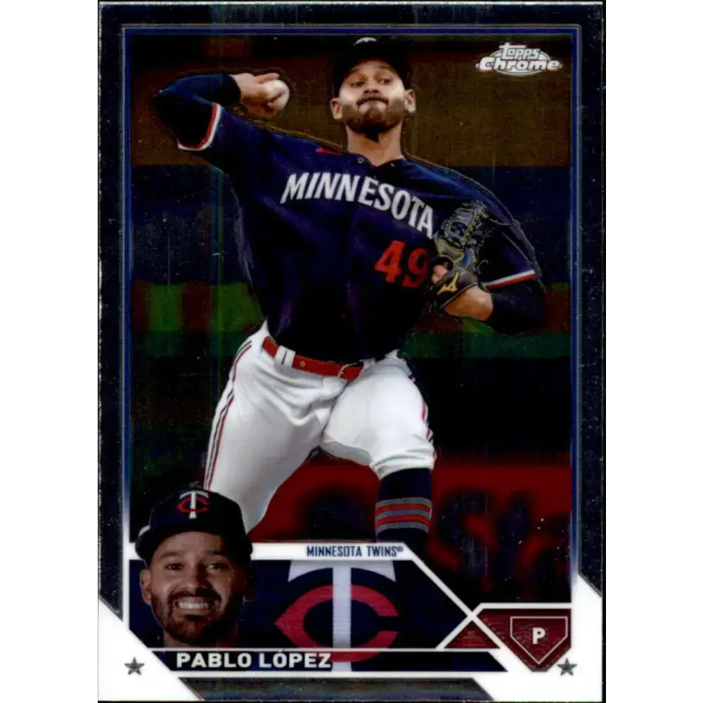 2023 Topps Chrome Update #USC63 Pablo Lopez NM-MT Minnesota Twins Baseball Card - Baseball Card Single