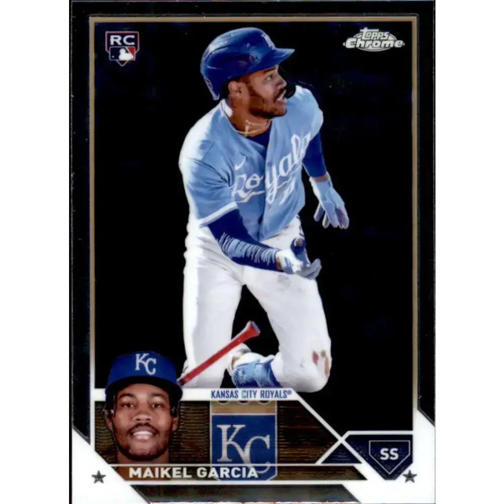 2023 Topps Chrome Update #USC8 Maikel Garcia NM-MT RC Rookie Kansas City Royals Baseball Card - Baseball Card Single
