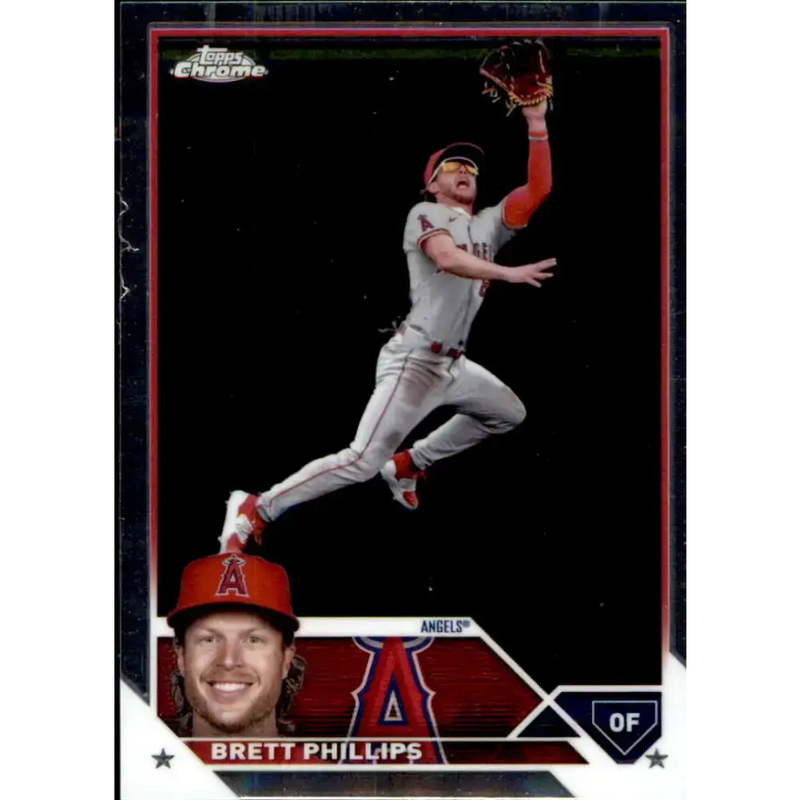 2023 Topps Chrome Update #USC84 Brett Phillips NM-MT Los Angeles Angels Baseball Card - Baseball Card Single