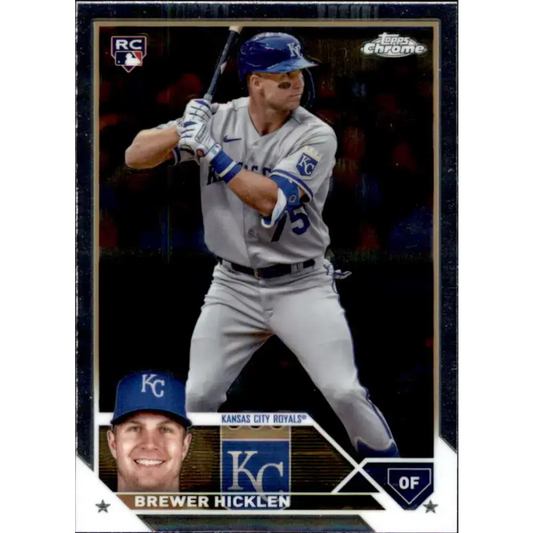 2023 Topps Chrome Update #USC89 Brewer Hicklen NM-MT RC Rookie Kansas City Royals Baseball Card - Baseball Card Single