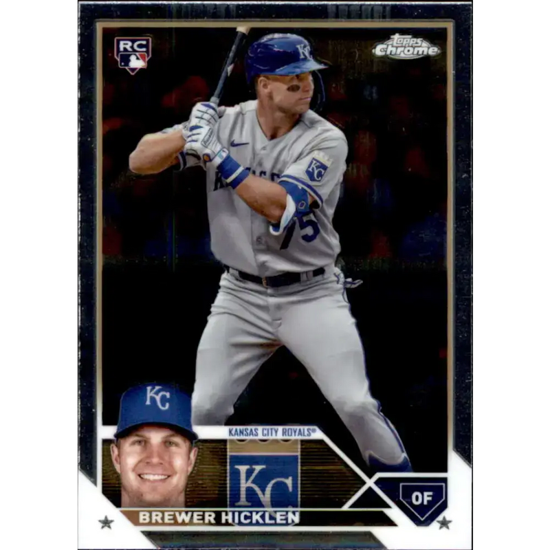 2023 Topps Chrome Update #USC89 Brewer Hicklen NM-MT RC Rookie Kansas City Royals Baseball Card - Baseball Card Single