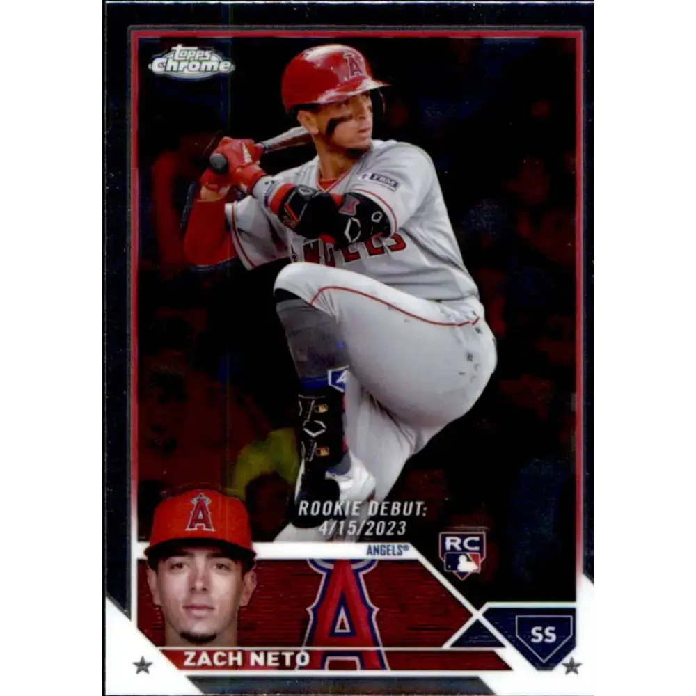 2023 Topps Chrome Update #USC95 Zach Neto NM-MT Los Angeles Angels Baseball Card - Baseball Card Single