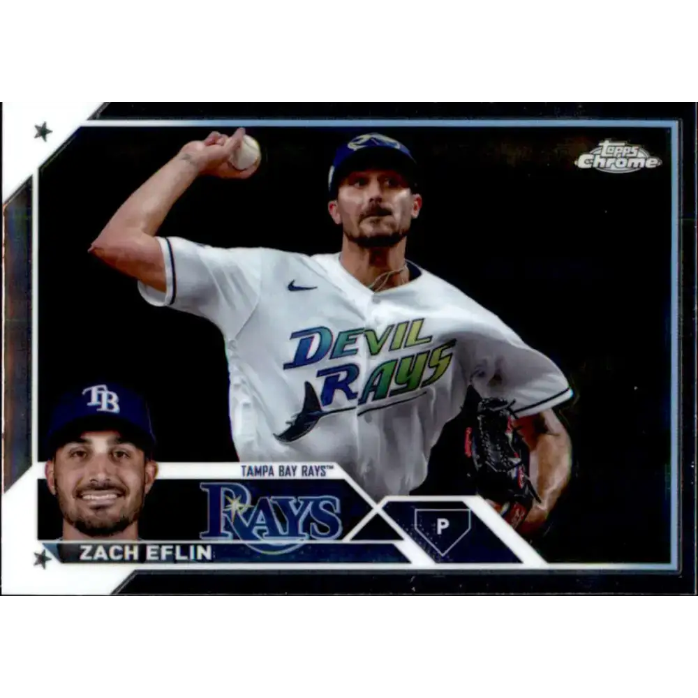2023 Topps Chrome Update #USC97 Zach Eflin NM-MT Tampa Bay Rays Baseball Card - Baseball Card Single