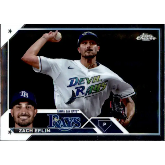 2023 Topps Chrome Update #USC97 Zach Eflin NM-MT Tampa Bay Rays Baseball Card - Baseball Card Single
