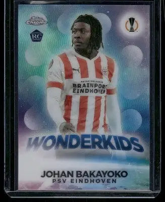 2023 Topps Chrome Wonderkids Johan Bakayoko #W-7 RC Soccer - Soccer Card Single