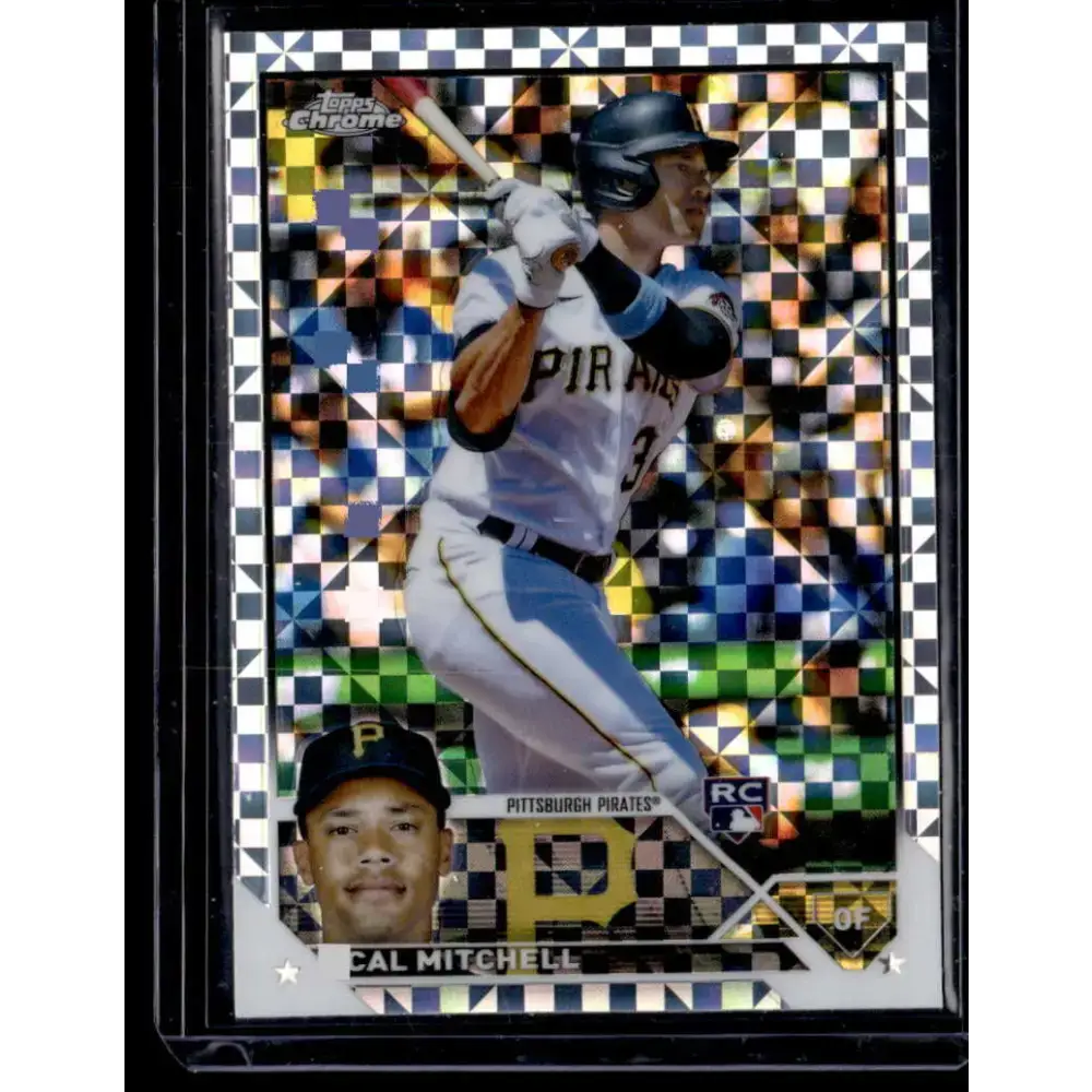 2023 Topps Chrome X-Fractor #108 Cal Mitchell NM-MT RC Rookie Pittsburgh Pirates Baseball Card - Baseball Card Single