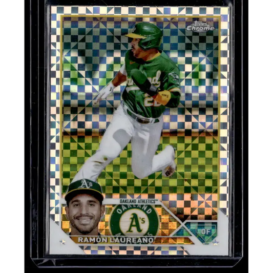 2023 Topps Chrome X-Fractor #116 Ramon Laureano NM-MT Oakland Athletics Baseball Card - Baseball Card Single