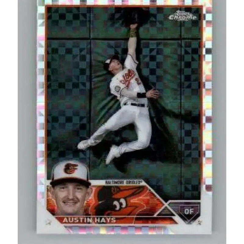 2023 Topps Chrome X-Fractor #120 Austin Hays NM-MT Baltimore Orioles Baseball Card - Baseball Card Single