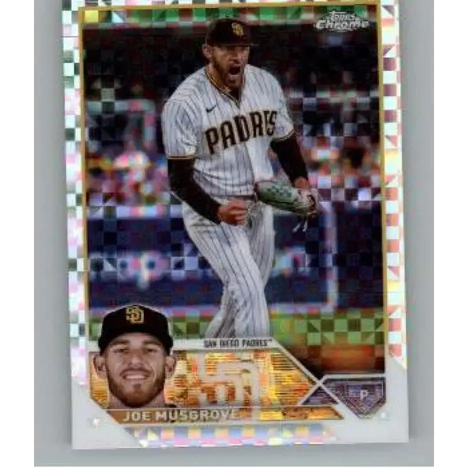 2023 Topps Chrome X-Fractor #121 Joe Musgrove NM-MT San Diego Padres Baseball Card - Baseball Card Single