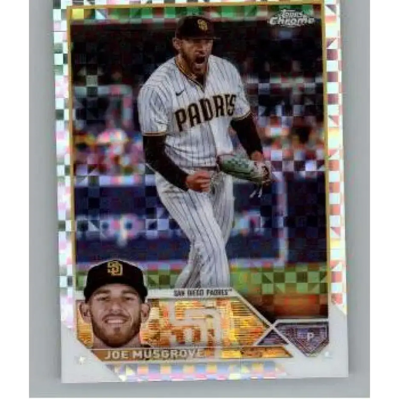 2023 Topps Chrome X-Fractor #121 Joe Musgrove NM-MT San Diego Padres Baseball Card - Baseball Card Single