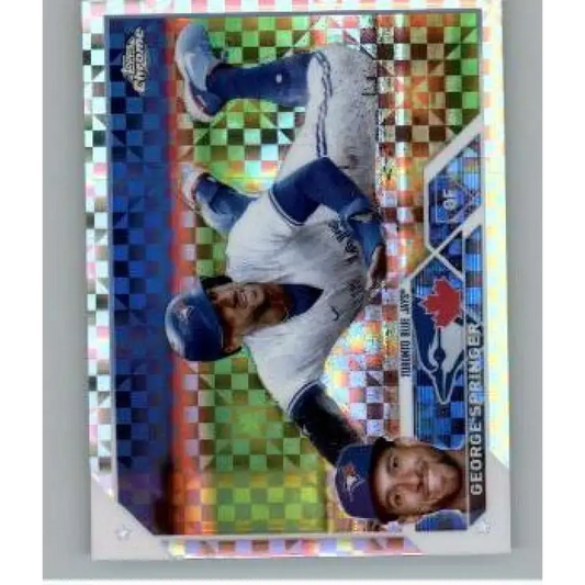 2023 Topps Chrome X-Fractor #134 George Springer NM-MT Toronto Blue Jays Baseball Card - Baseball Card Single