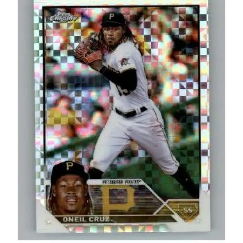 2023 Topps Chrome X-Fractor #15 Oneil Cruz NM-MT Pittsburgh Pirates Baseball Card - Baseball Card Single