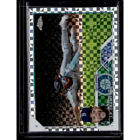 2023 Topps Chrome X-Fractor #156 J.P. Crawford NM-MT Seattle Mariners Baseball Card - Baseball Card Single