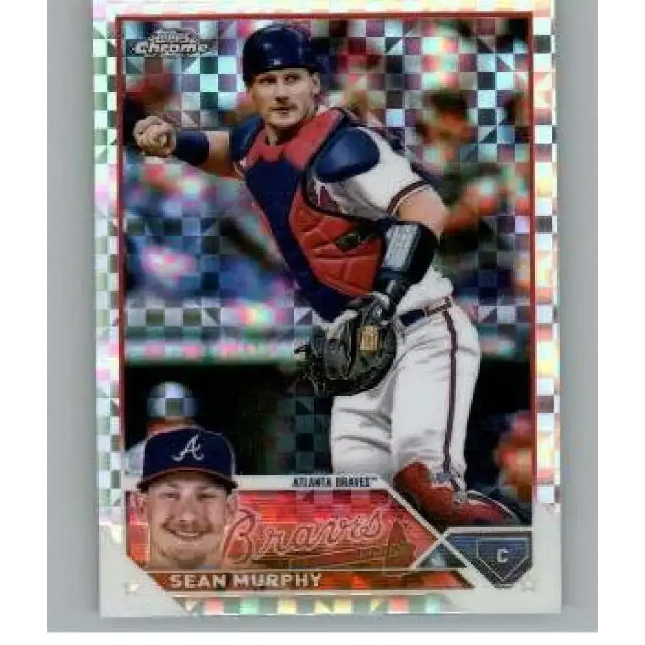 2023 Topps Chrome X-Fractor #178 Sean Murphy NM-MT Atlanta Braves Baseball Card - Baseball Card Single