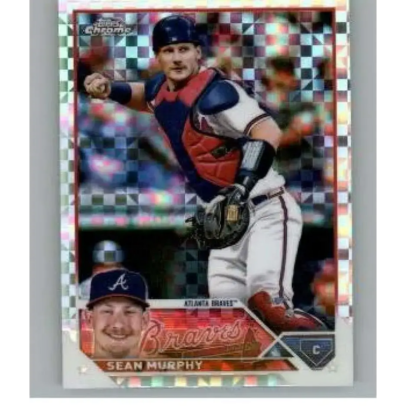 2023 Topps Chrome X-Fractor #178 Sean Murphy NM-MT Atlanta Braves Baseball Card - Baseball Card Single