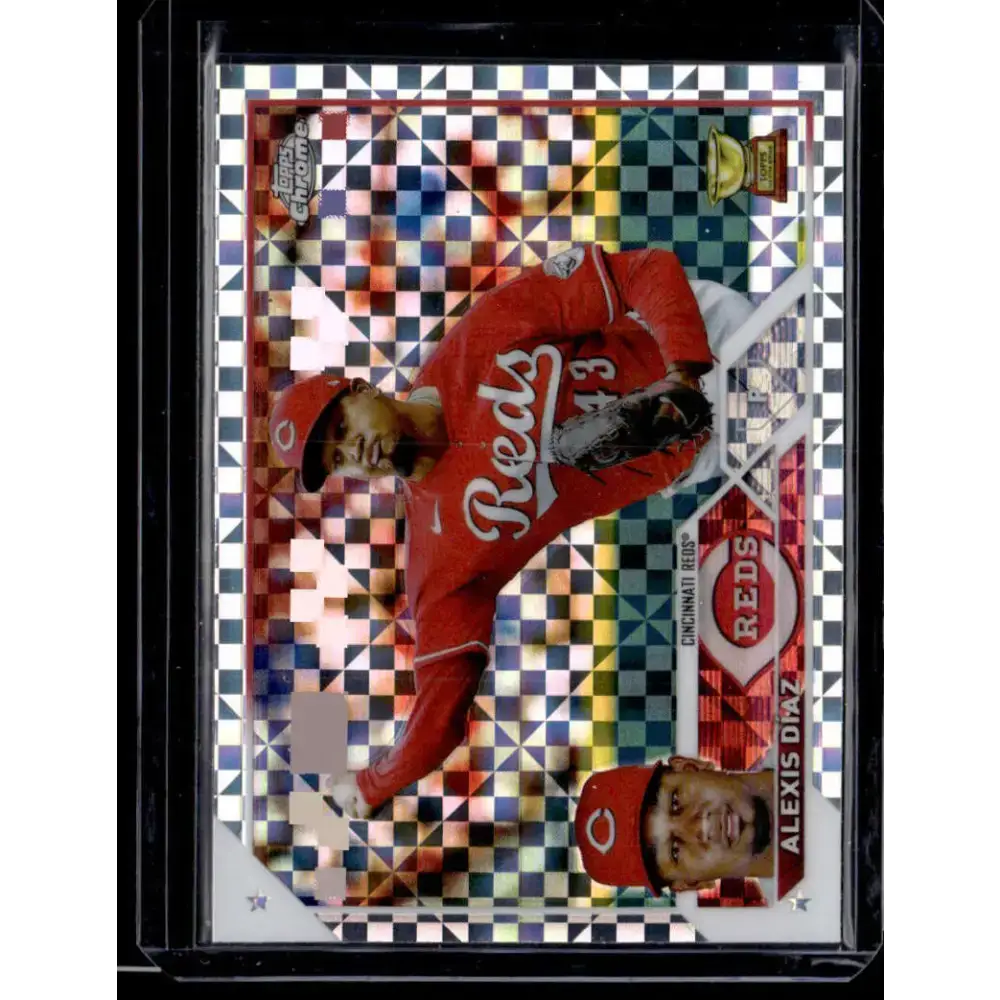 2023 Topps Chrome X-Fractor #179 Alexis Diaz NM-MT Cincinnati Reds Baseball Card - Baseball Card Single