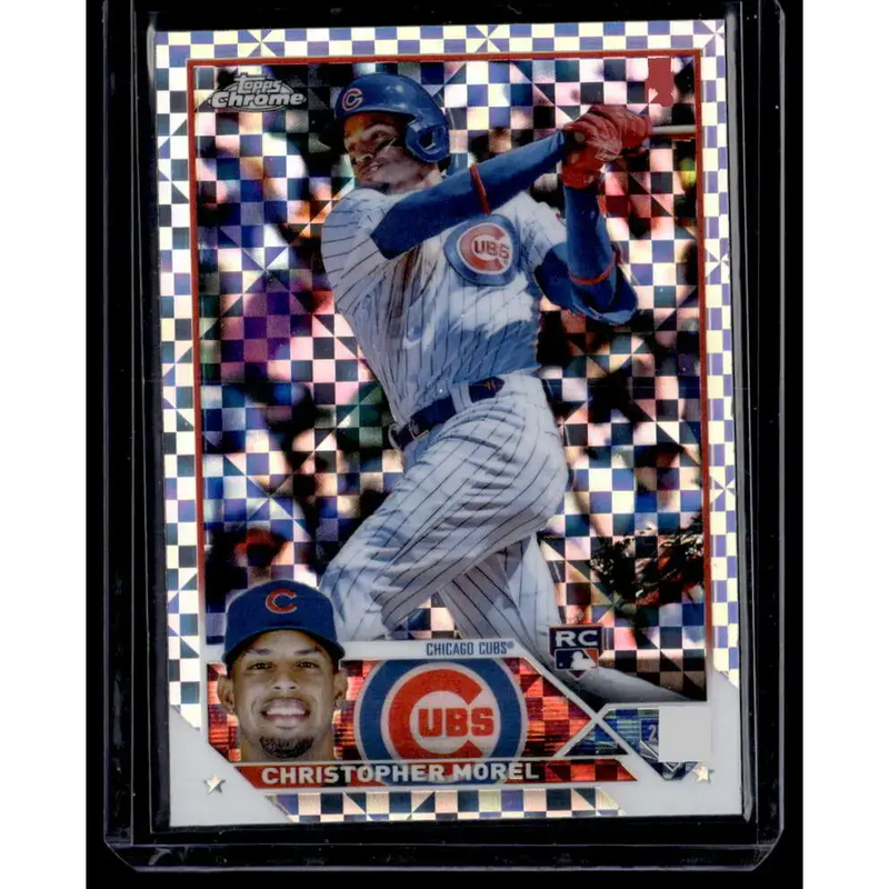 2023 Topps Chrome X-Fractor #198 Christopher Morel NM-MT RC Rookie Chicago Cubs Baseball Card - Baseball Card Single